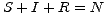 S +I + R = N

