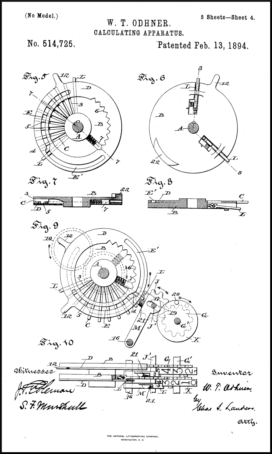 Vyobrazení mechanismu z patentové přihlášky