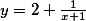 y=2+\frac 1{x+1}