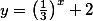 y=\left( \frac{1}{3} \right)^x +2