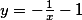 y=-\frac{1}{x}-1