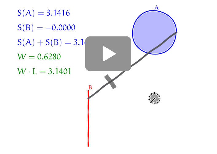 Linear planimeter (principle)